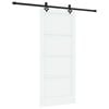vidaXL Schuifdeur 86 x 198,5 cm Bewerkt hout Wit en zwart