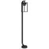 vidaXL Vloerlamp voor buiten 100 cm roestvrij staal zwart