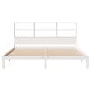 vidaXL Bed met boekenkast zonder matras grenenhout wit 180x200 cm
