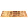 vidaXL Tafelblad vierkant 70x70x3,8 cm massief ruw mangohout