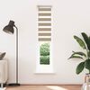 vidaXL Zebra Blind 45x200 cm stofbreedte 40,9 cm polyester zandbruin