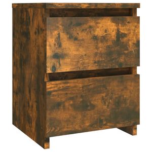 vidaXL Nachtkastje Gerookt Eiken 30x30x40 cm Engineered Wood