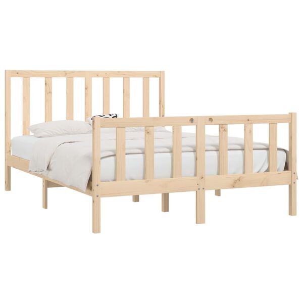 vidaXL Bedframe massief hout 120x190 cm