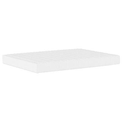 vidaXL Bed met matras kunstleer wit 140x190 cm