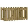 vidaXL Plantenbak verhoogd hekontwerp 100x50x50 cm ge&iuml;mpregneerd hout