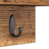 vidaXL Wandgemonteerde kapstok Oudhout 60 x 10,5 x 18 cm Bewerkt hout