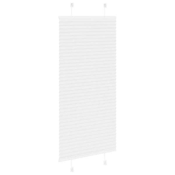 vidaXL Plissé rolgordijn 55x150 cm stofbreedte 54,4 cm polyester wit