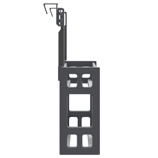 VidaXL Rek voor onder de gootsteen 34x12x26 cm aluminium