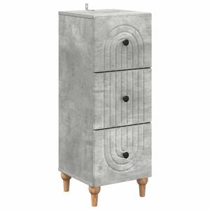 vidaXL Ladenkast Betongrijs 33 x 34,5 x 90 cm Bewerkt hout