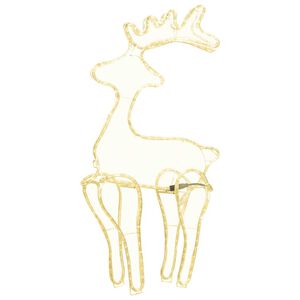 vidaXL Kerstversiering rendier met mesh 306 LED's 60x24x89 cm