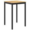 vidaXL Tuinbar Tafel NAARDEN Wit en zwart 70 x 68,5 x 105 cm