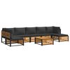 vidaXL 8-delige Loungeset met kussens massief acaciahout