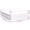 vidaXL Boxspring met matras stof cr&egrave;mekleurig 200x200 cm