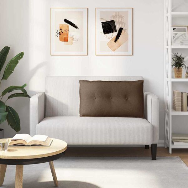 vidaXL Rugkussen Bruin 80 x 19 x 50 cm Stof