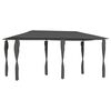 vidaXL Prieel met paalhoezen 160 g/m&sup2; 2,98x5,3x2,59 m antracietkleurig