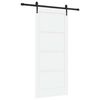 vidaXL Schuifdeur ORKDAL 86 x 198,5 cm Bewerkt hout Wit en zwart