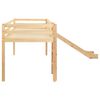 vidaXL Kinderhoogslaper met glijbaan en ladder grenenhout 97x208 cm