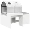 vidaXL Bed met Tunnel 3 st Artisian Eik en Wit Bewerkt hout