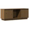 vidaXL Tv-meubel 110,5x35x44 cm massief grenenhout honingbruin