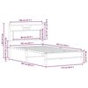 vidaXL Bedframe zonder matras 107x203 cm spaanplaat bruin eikenkleurig