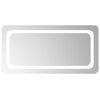 vidaXL LED Badkamer Spiegel Transparant 80 x 40 cm gehard glas