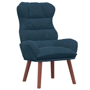 vidaXL Fauteuil Blauw 69 x 74 x 93 cm Fluweel