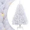 vidaXL Kunstmatige Inklapbare Kerstboom Wit 150 cm PVC en staal