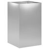 vidaXL Plantenbak zilver 30 x 30 x 50 cm Gegalvaniseerd staal