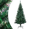 vidaXL Kunstkerstboom met iriserende uiteinden 150 cm PVC groen