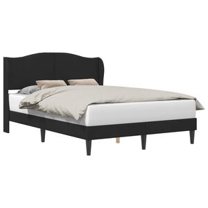 vidaXL Bedframe met hoofdeinde Zwart 140 x 190 cm Fluweel
