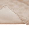 vidaXL Neppels Konijnenbont Deken Beige 220 x 240 cm Polyester