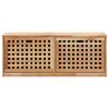 vidaXL Schoenenopbergbank 94x20x38 cm massief walnotenhout