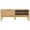 vidaXL Hal bank met lade Wasbruin 115 x 40 x 45 cm Massief Vurenhout