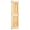 vidaXL Schuifdeur NARVIK Naturel en Zwart 70 x 210 cm (152,5 cm)