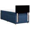 vidaXL Boxspring met matras stof blauw 80x200 cm