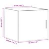 vidaXL Wandkast 45x42,5x40 cm bewerkt hout betongrijs