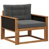 vidaXL Buiten Midden Sofa Massief Acaciahout Naturel
