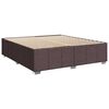 vidaXL Boxspring met matras stof donkerbruin 180x200 cm