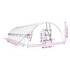 vidaXL Tuinkas met stalen frame 72 m&sup2; 12x6x2,85 m groen