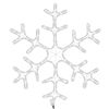 vidaXL Kerstfiguur sneeuwvlok met 144 warmwitte LED's 59x59 cm