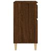vidaXL Dressoir 60x35x70 cm bewerkt hout bruin eikenkleur
