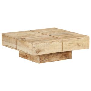 vidaXL Salontafel 80x80x28 cm massief mangohout