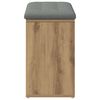 vidaXL Schoenenbank 82x32x50 cm bewerkt hout artisanaal eikenkleur