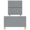 vidaXL Bedframe met hoofdeinde Lichtgrijs 80 x 200 cm Stof