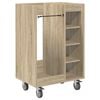 vidaXL Golfkast met wiel Effen Sonoma Eiken 65 x 45 x 98 cm