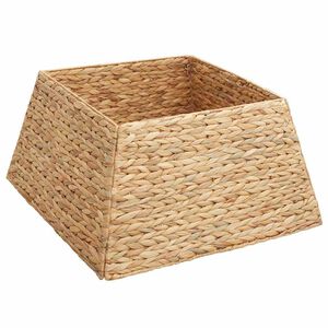 vidaXL Kerstboomkraag Vierkant Bruin 50 x 50 x 25 cm Waterhyacint