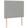 vidaXL Bedframe zonder matras 90x190 cm stof lichtgrijs