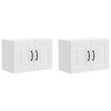 vidaXL Vaatwasserpaneel Kalmar 2 pcs Wit 60 x 31 x 40 cm Bewerkt hout