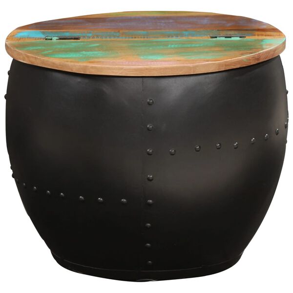 vidaXL Salontafel 53x43 cm massief gerecycled hout