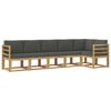 vidaXL Buiten bankenset 6 st Wit en antracietkleurig Polyester